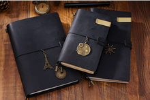 Load image into Gallery viewer, Reusable Leather Notebook with Replaceable Page Inserts