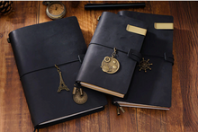 Load image into Gallery viewer, Reusable Leather Notebook with Replaceable Page Inserts
