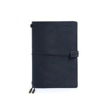 Load image into Gallery viewer, Reusable Leather Notebook with Replaceable Page Inserts