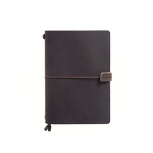 Load image into Gallery viewer, Reusable Leather Notebook with Replaceable Page Inserts