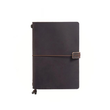 Load image into Gallery viewer, Reusable Leather Notebook with Replaceable Page Inserts
