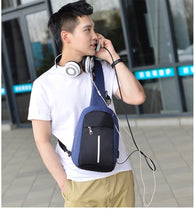Load image into Gallery viewer, Minimalist Sling Bag with USB Port