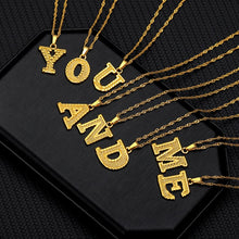 Load image into Gallery viewer, Stainless Steel Capital Letter Necklaces