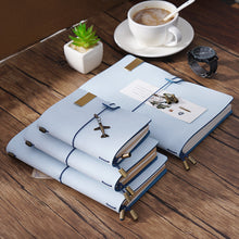 Load image into Gallery viewer, Reusable Leather Notebook with Replaceable Page Inserts