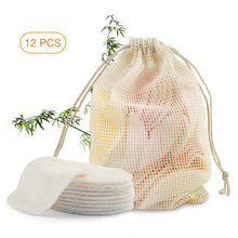 Load image into Gallery viewer, Reusable Bamboo Fiber Makeup Wipes