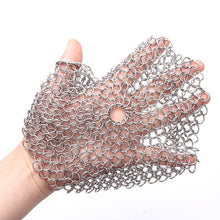 Load image into Gallery viewer, Stainless Steel Chainmail Dish Scrubber
