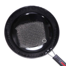 Load image into Gallery viewer, Stainless Steel Chainmail Dish Scrubber