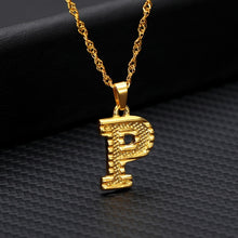 Load image into Gallery viewer, Stainless Steel Capital Letter Necklaces