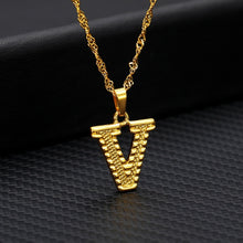 Load image into Gallery viewer, Stainless Steel Capital Letter Necklaces