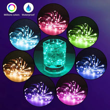 Load image into Gallery viewer, USB String Lights with Bluetooth Smartphone Control! (Full Color Control and Sync to Music Capability)