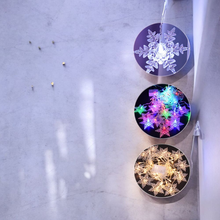 Load image into Gallery viewer, Snowflake Curtain Christmas String Lights
