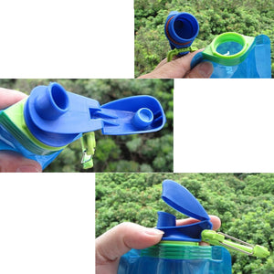 Waste-No-Space Roll-Up Water Bottle with Utility Clip