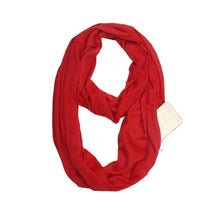 Load image into Gallery viewer, Infinity Scarf with Hidden Zipper Pocket
