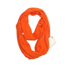 Load image into Gallery viewer, Infinity Scarf with Hidden Zipper Pocket
