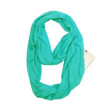 Load image into Gallery viewer, Infinity Scarf with Hidden Zipper Pocket
