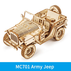 Build-It-Yourself Model Wooden Vehicles! (4 Options Available)