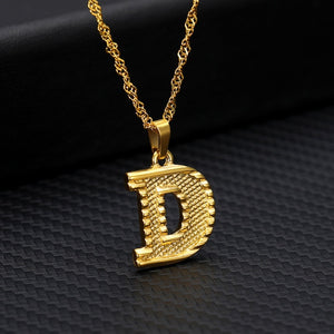 Stainless Steel Capital Letter Necklaces
