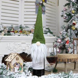 Christmas Gnome Wine Covers
