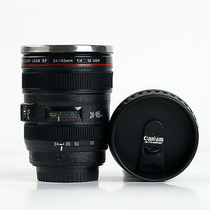 Novelty Camera Lens Travel Mug
