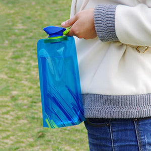 Waste-No-Space Roll-Up Water Bottle with Utility Clip
